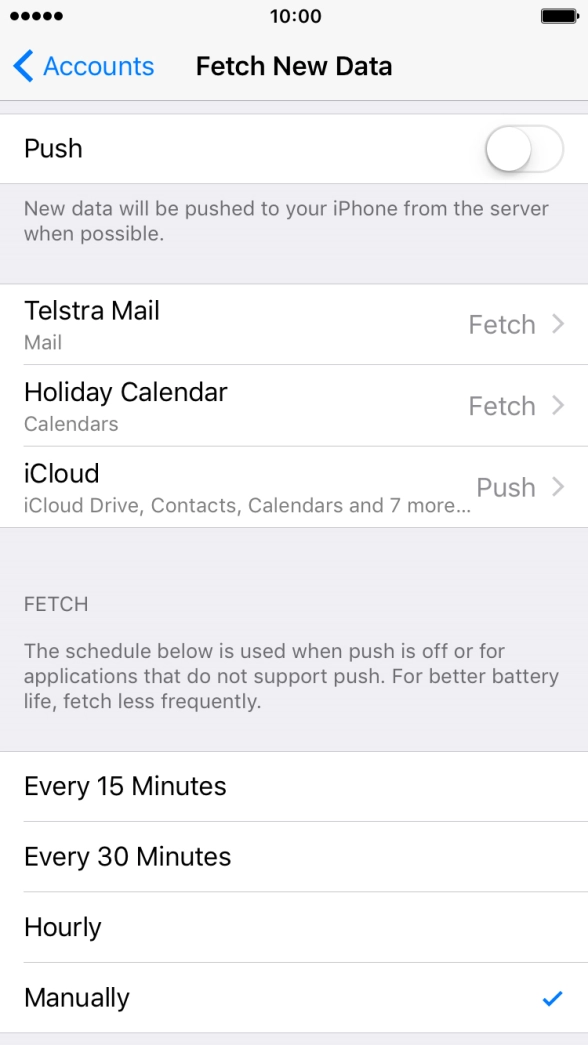 If you turn off the function, press the required setting.