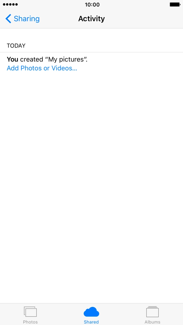 Press Add Photos or Videos... and go to the required folder.