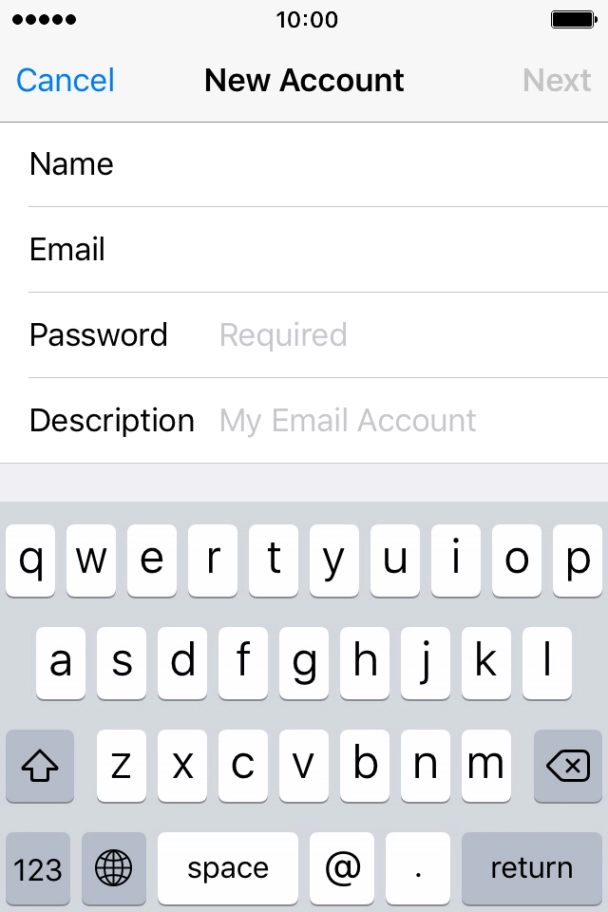 Press Password and key in the password for your Telstra email account.