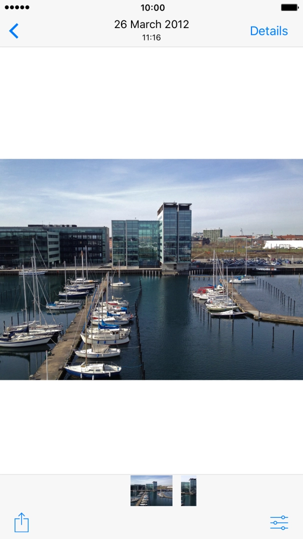 Press the share icon.