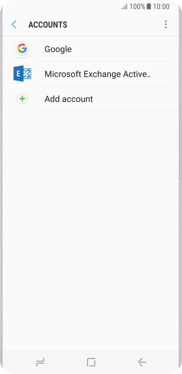 If this screen is displayed, you email account has been recognised and set up automatically. Follow the instructions on the screen to key in more information and finish setting up your phone.