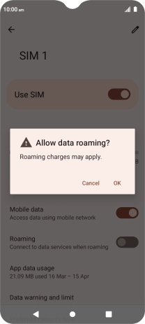 If you turn on the function, press OK.