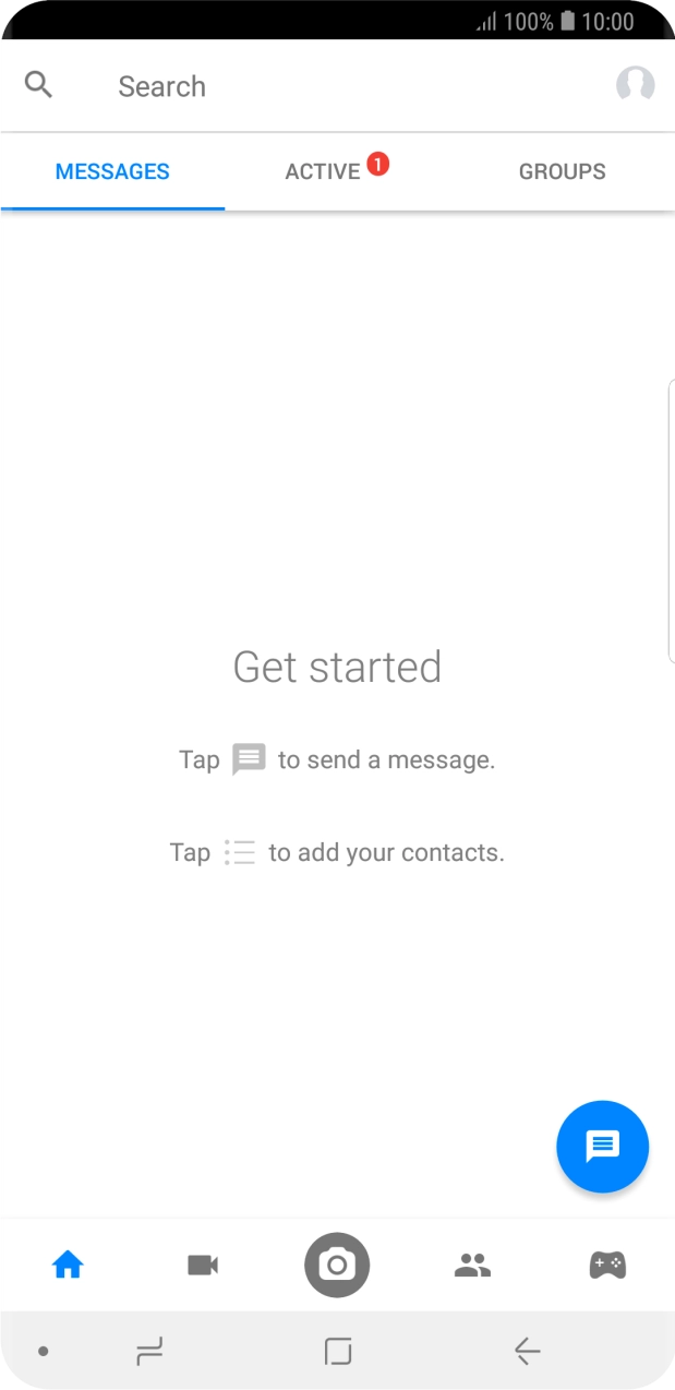 Press the new message icon.