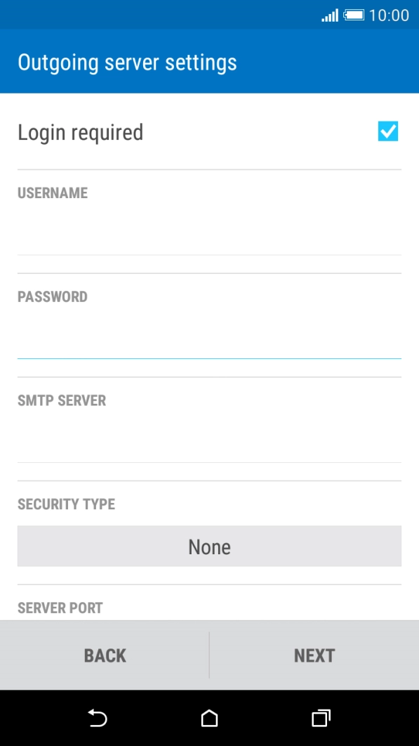 Press the field below 