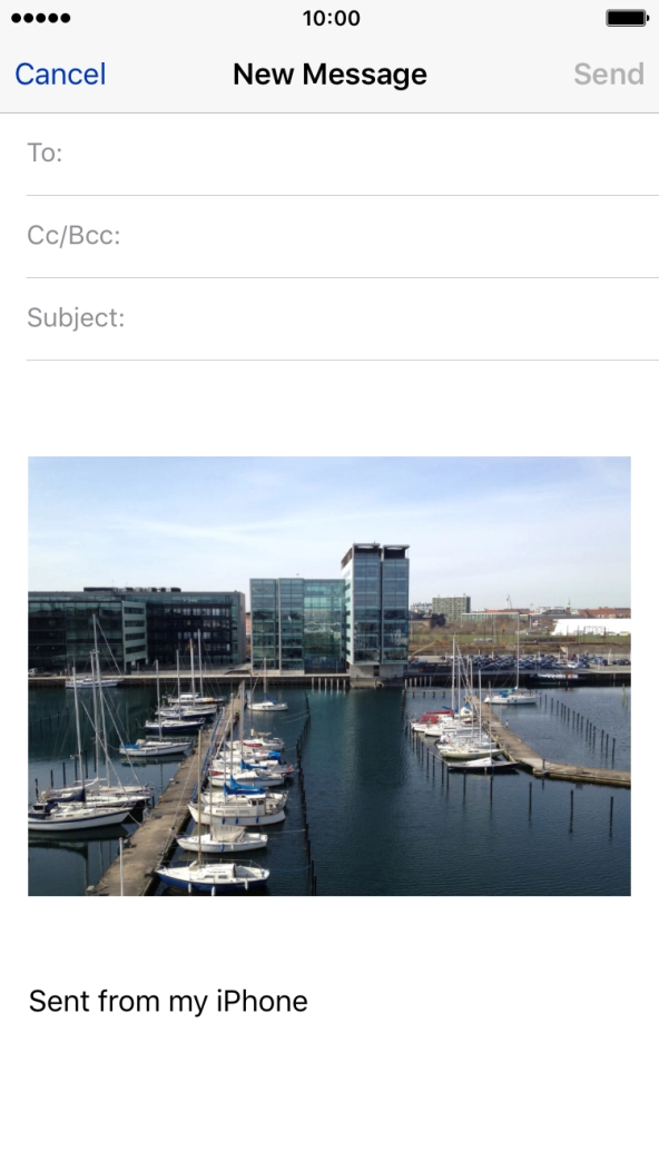 Press To and key in the first letters of the recipient's name.