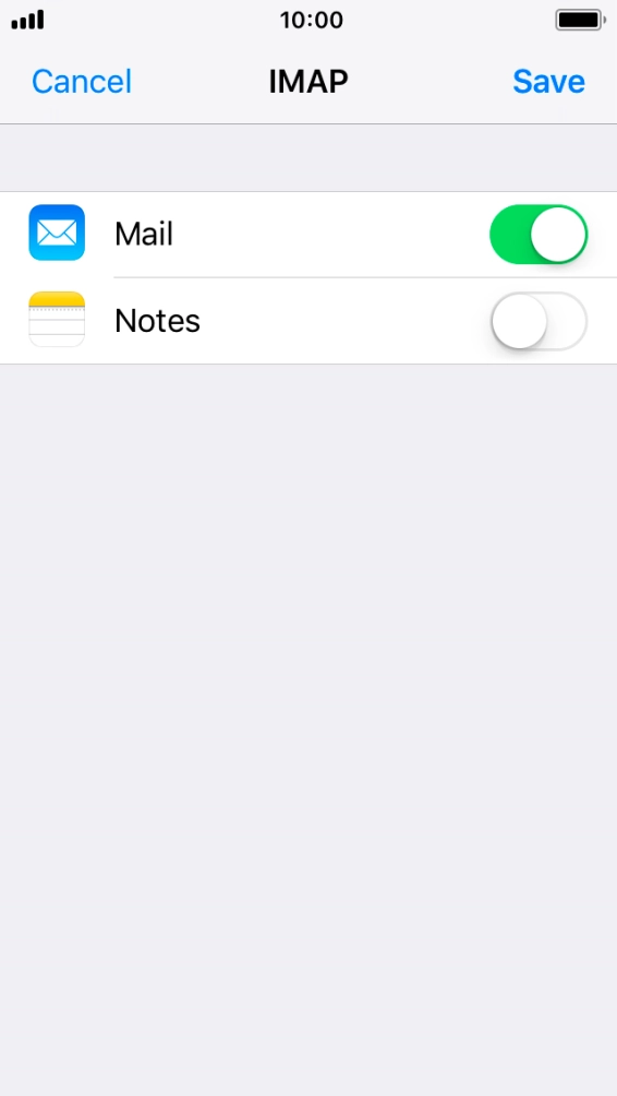 If this screen is displayed, your email account has been recognised and set up automatically. Follow the instructions on the screen to key in more information and finish setting up your phone.