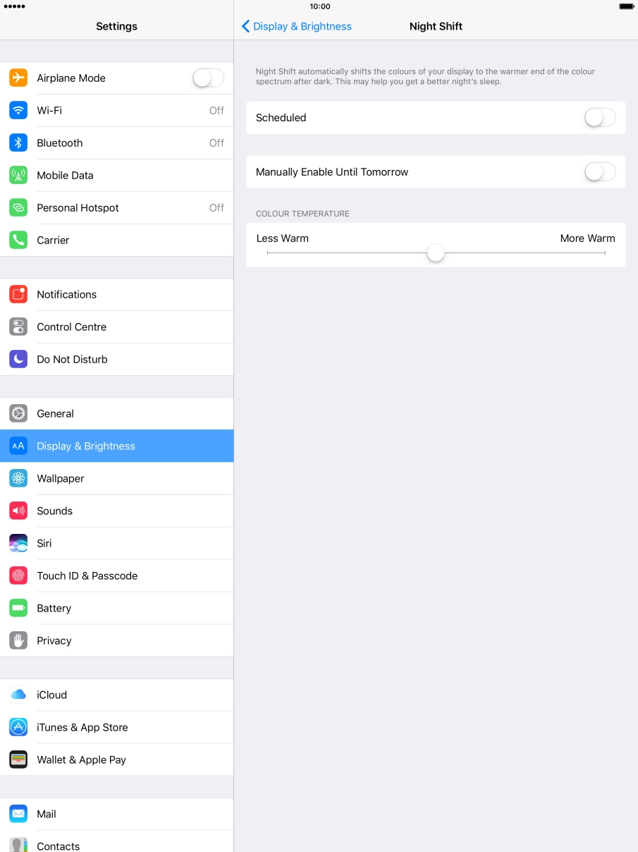Press the indicator next to Press the indicator next to