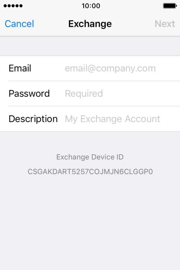 Press Email and key in your email address. Press Email and key in your email address.