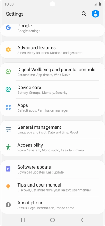 Press Device care. Press Device care.