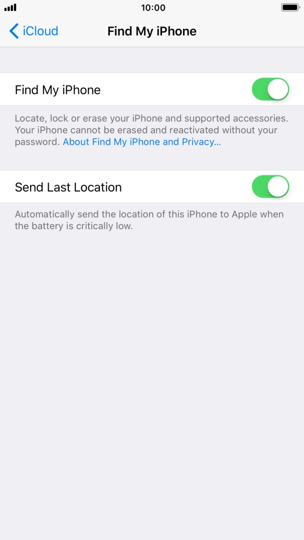 Press the Home key to return to the home screen.