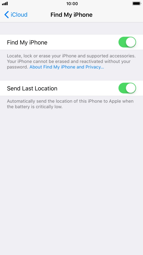 Press the Home key to return to the home screen.