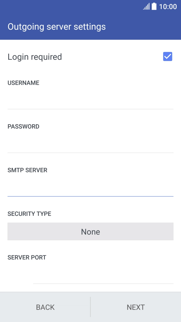 Press the field below 