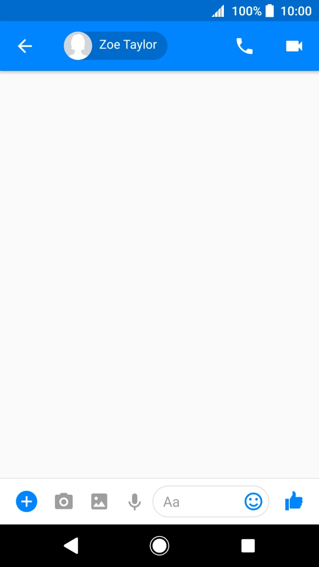 Press the text input field.