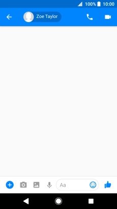 Press the text input field.