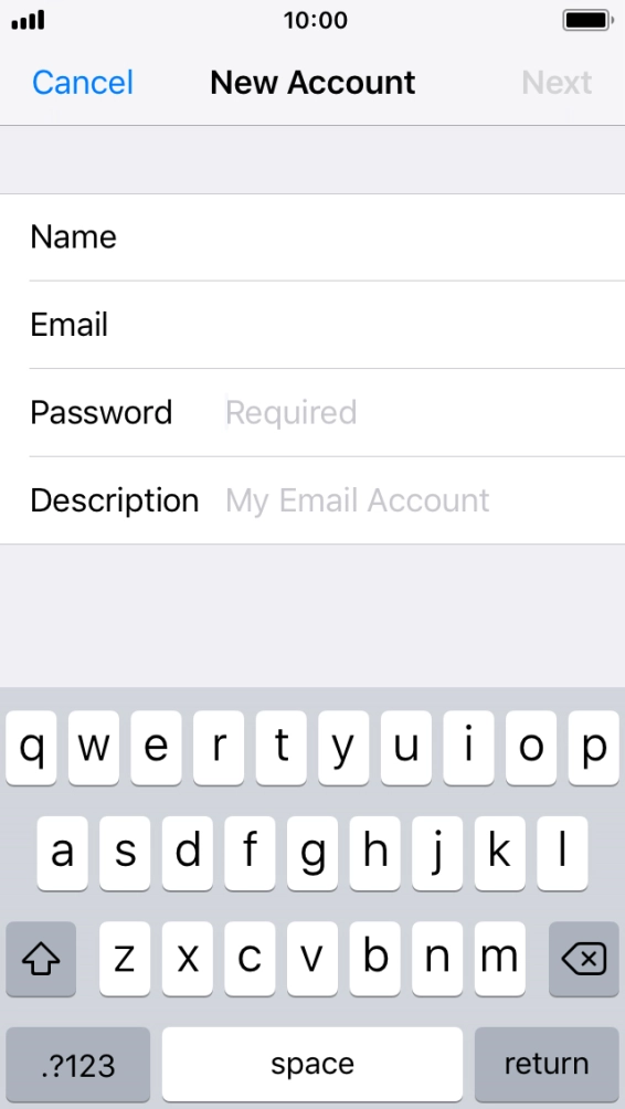 Press Password and key in the password for your Telstra email account.