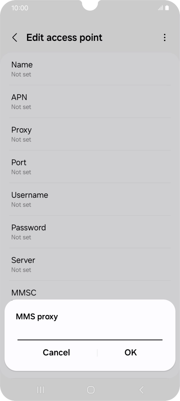 Key in 10.1.1.180 and press OK. Key in 10.1.1.180 and press OK.