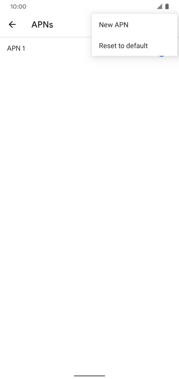 Press New APN. Press New APN.