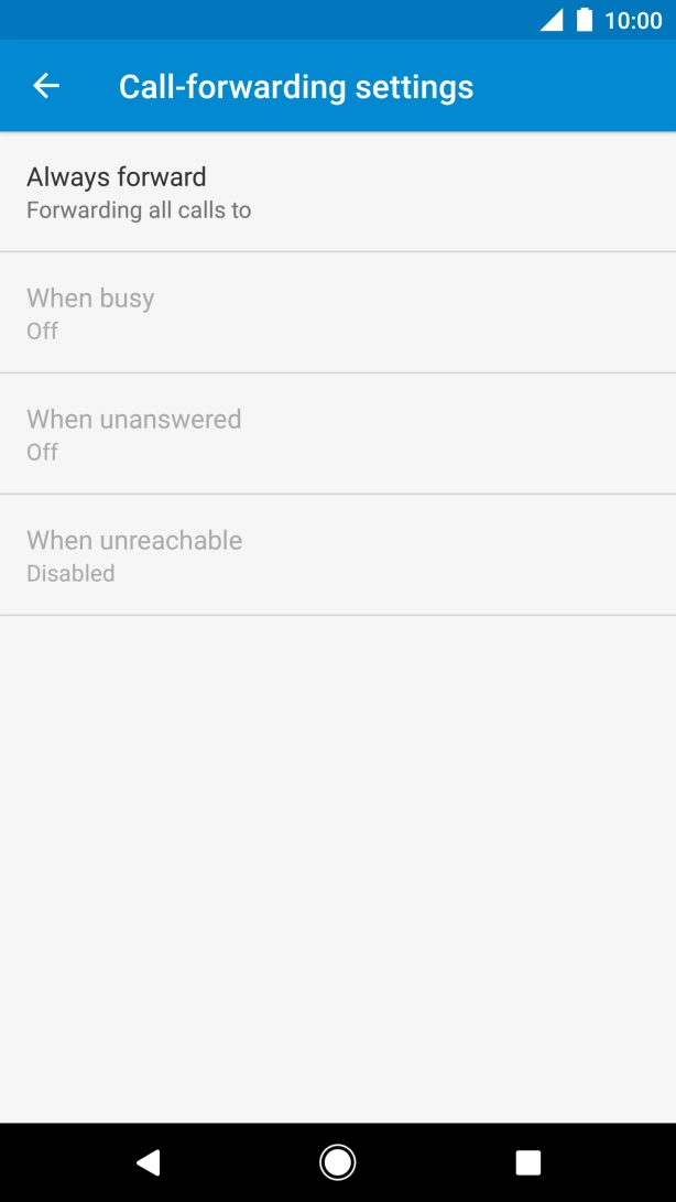 Press the Home key to return to the home screen.
