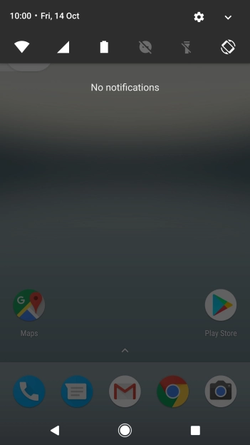 Press the settings icon. Press the settings icon.