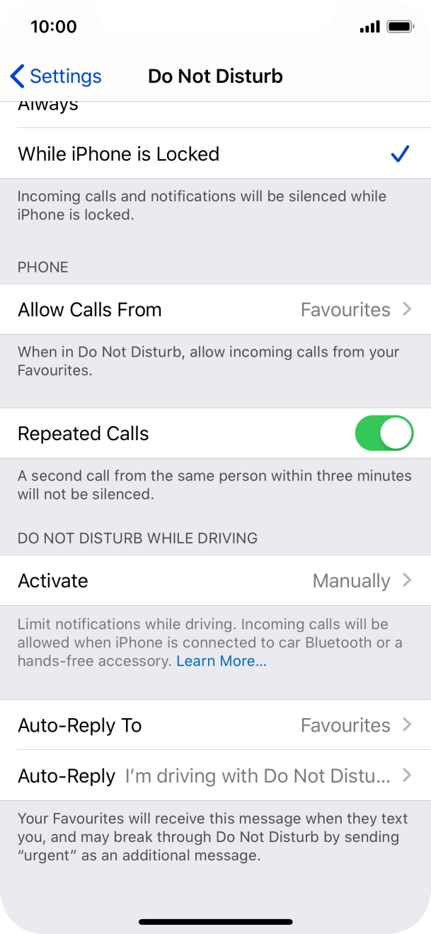 Press Auto-Reply To.