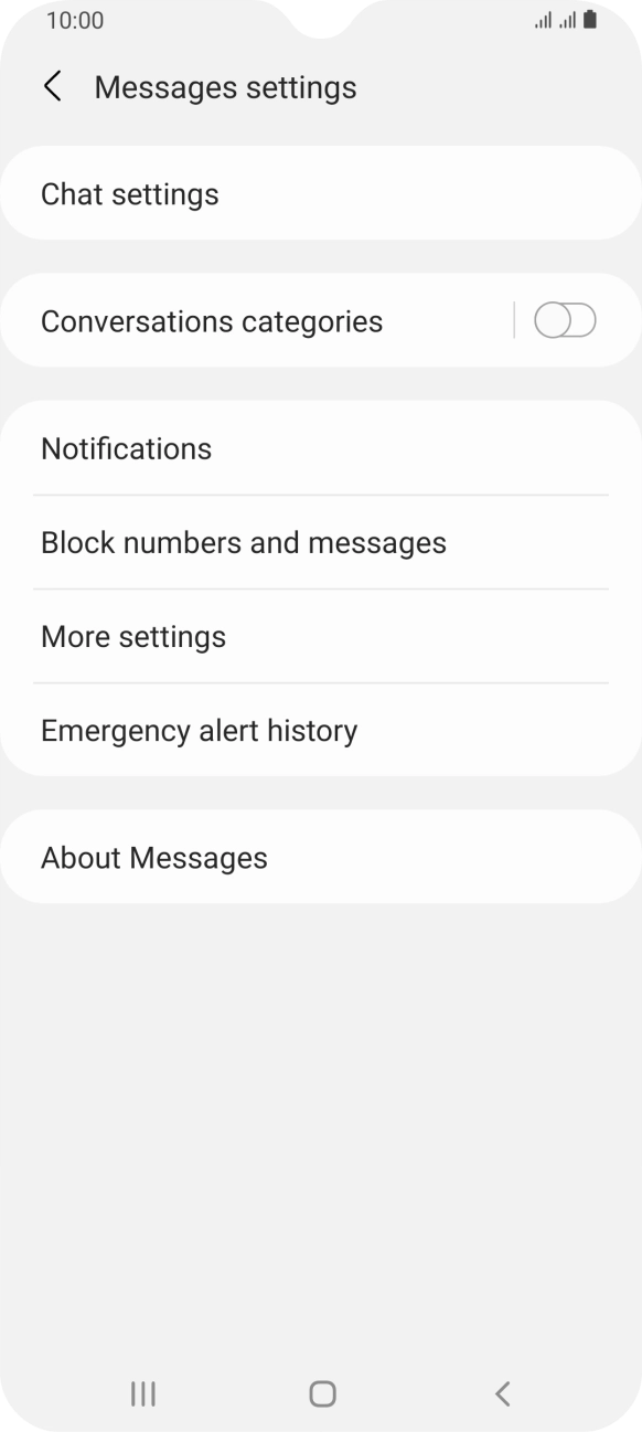Press More settings. Press More settings.