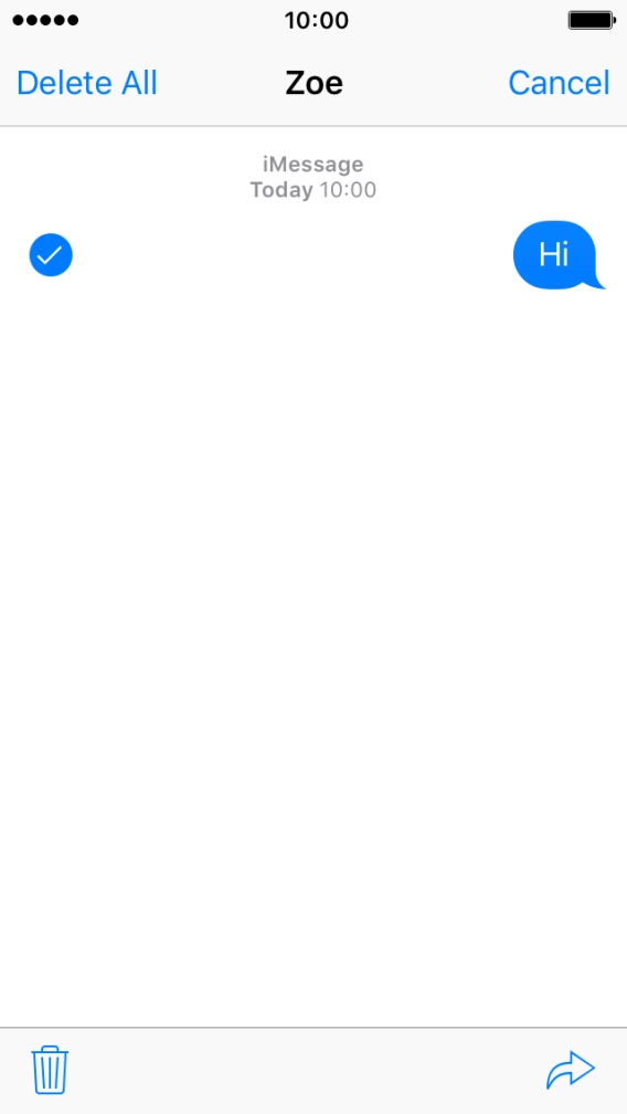 Press the forward icon. Press the forward icon.