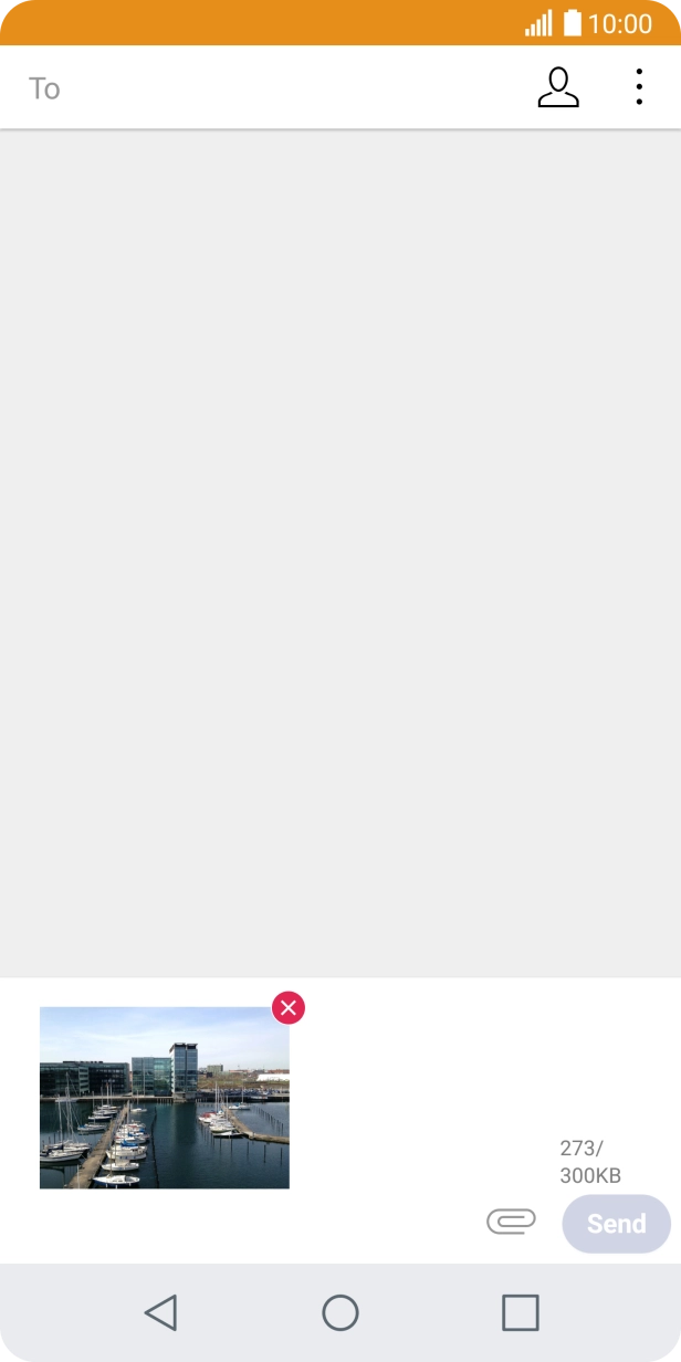 Press the search field and key in the first letters of the recipient's name.
