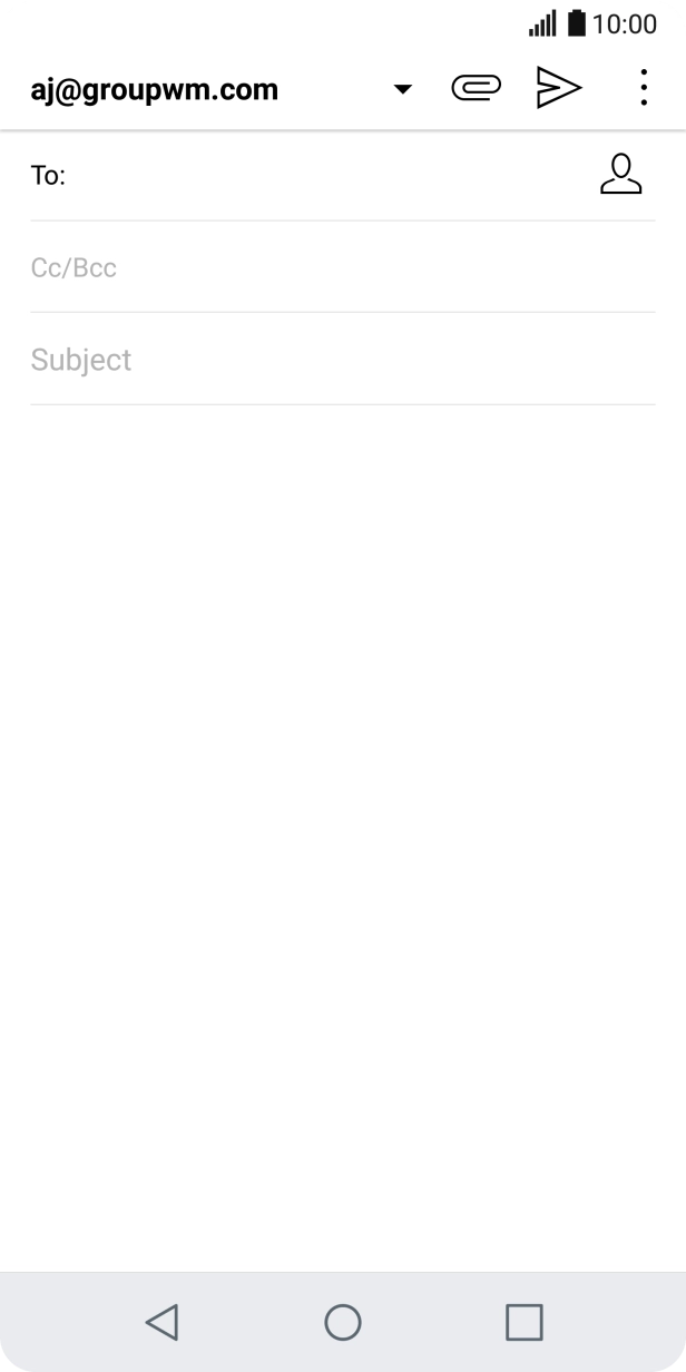 Press the search field and key in the first letters of the recipient's name.