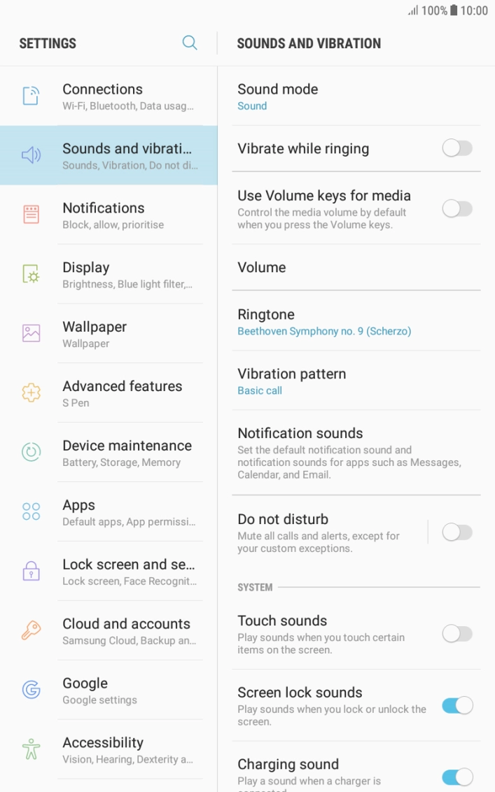 Press the Home key to return to the home screen.