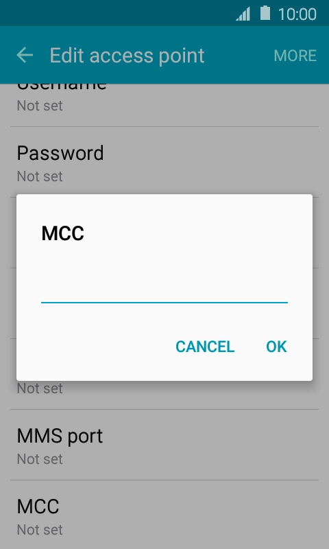 Key in 505 and press OK.