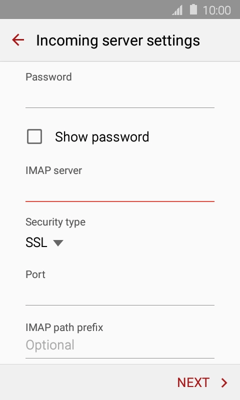 Press the drop down list below 