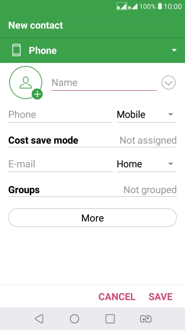 Press the address book drop down list.
