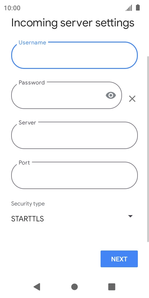Press the field below 