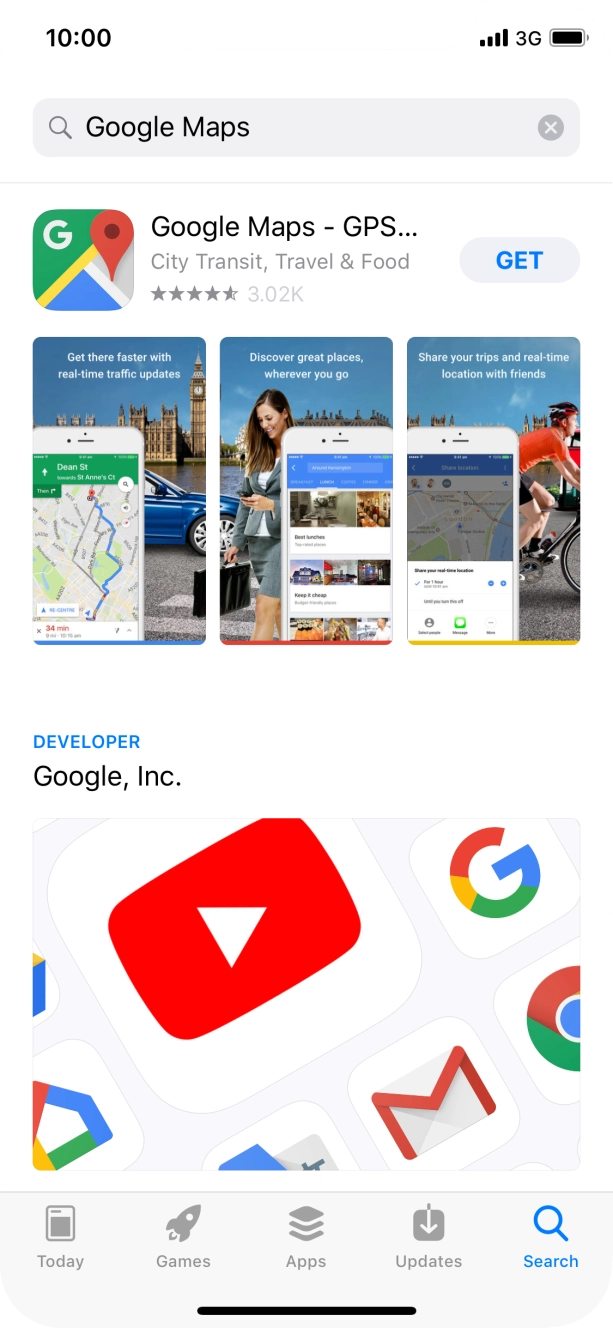 Press Google Maps. Press Google Maps.