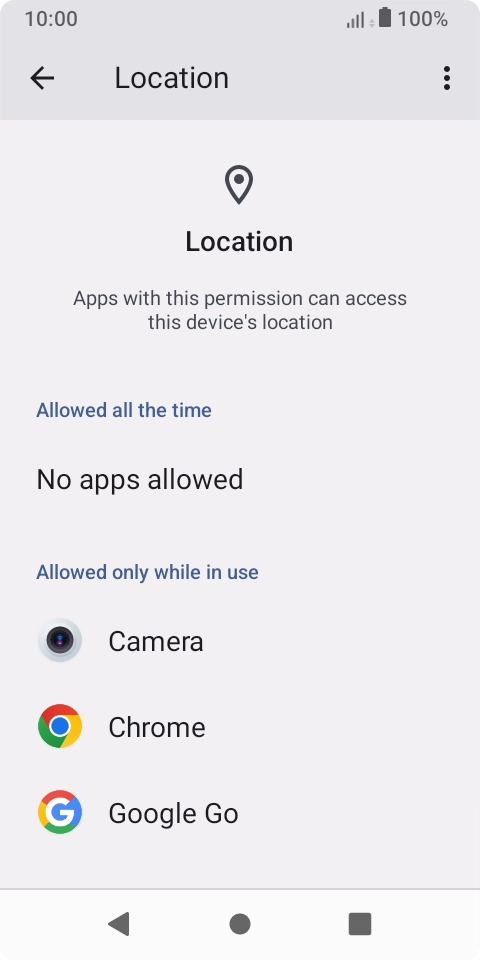 Press the required app.