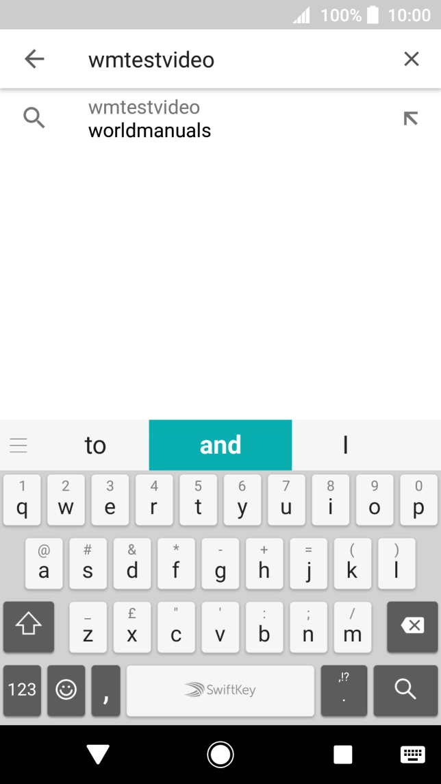 Key in the required search word and press the search icon.