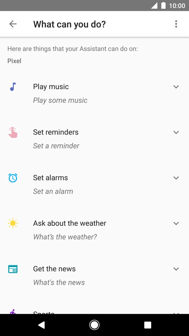 Press the Home key to return to the home screen.