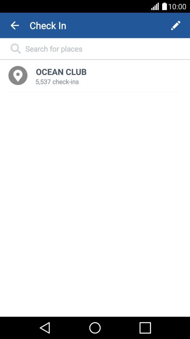 Press the search field and key in the required search word.