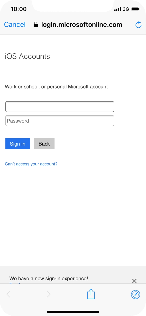 Press Password and key in the password for your email account. Press Password and key in the password for your email account.