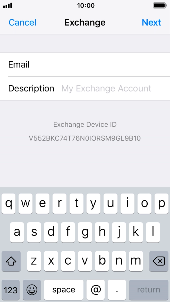 Press Description and key in the required name.