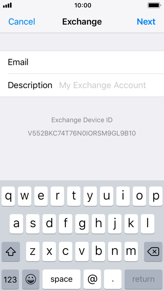 Press Description and key in the required name.