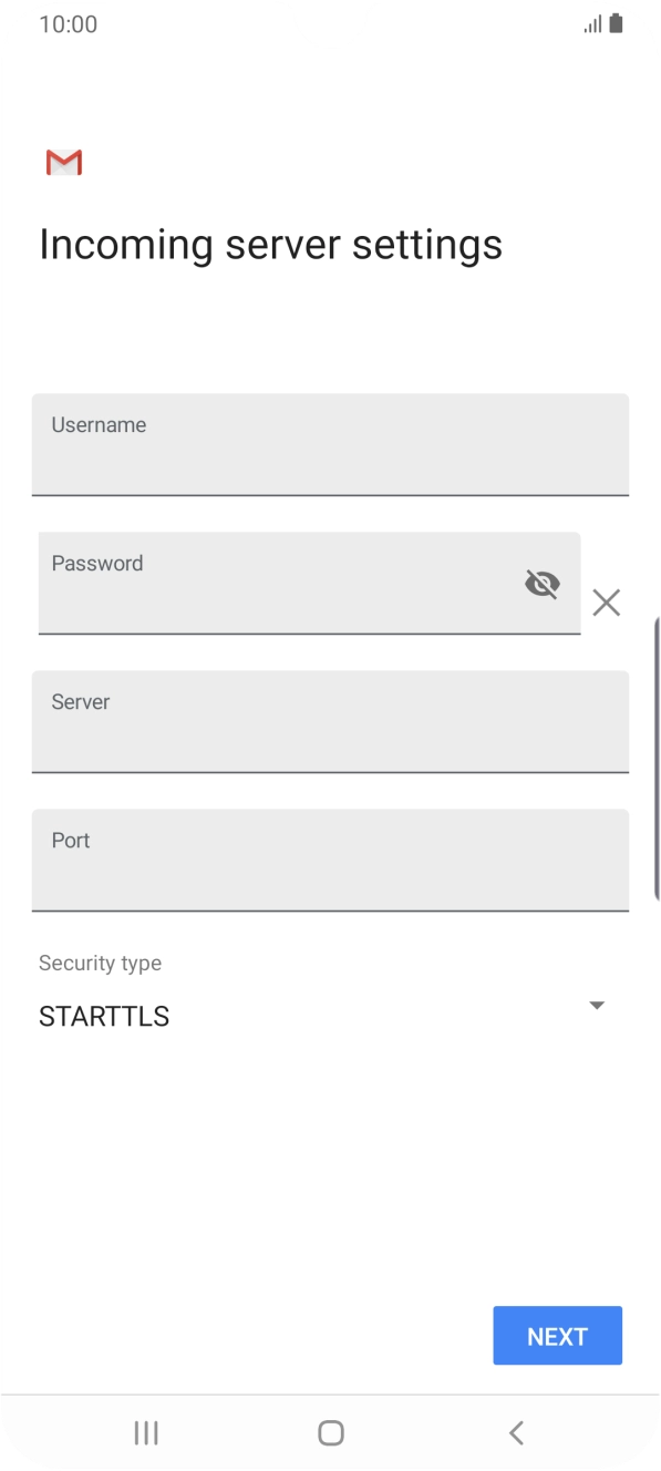 Press the field below 
