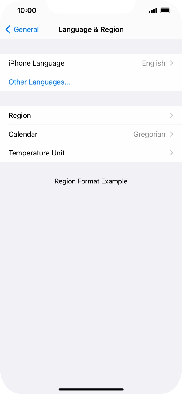 Press iPhone Language.
