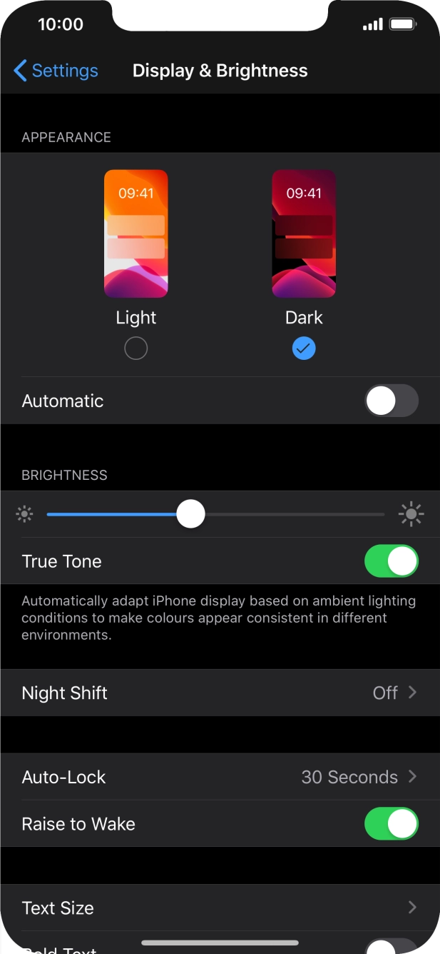 Press the indicator next to Press the indicator next to