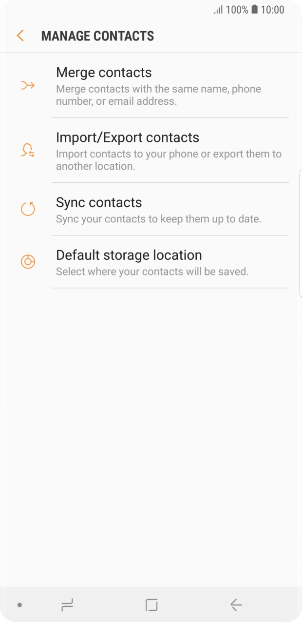 Press Merge contacts.