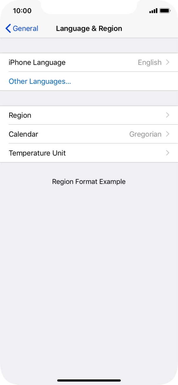 Press iPhone Language.