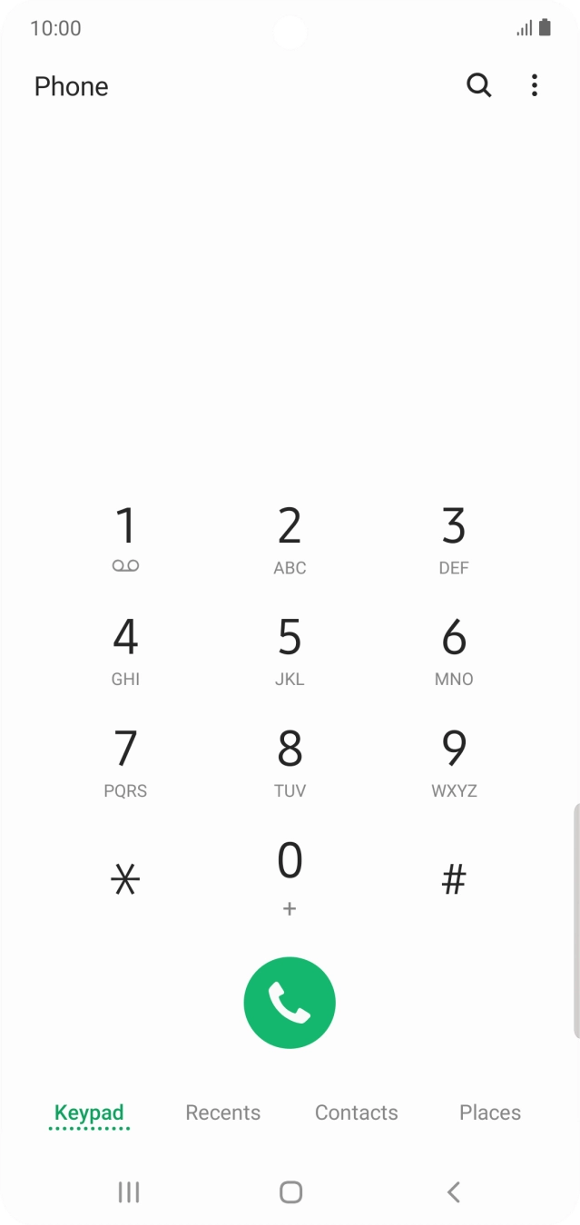 Press the menu icon.