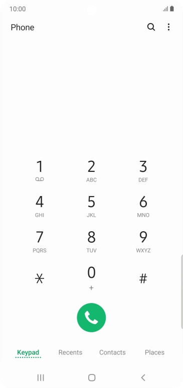 Press the menu icon. Press the menu icon.