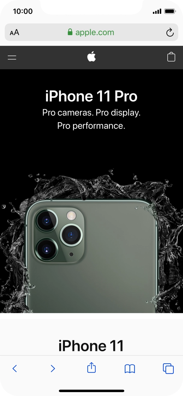 Press the address bar.