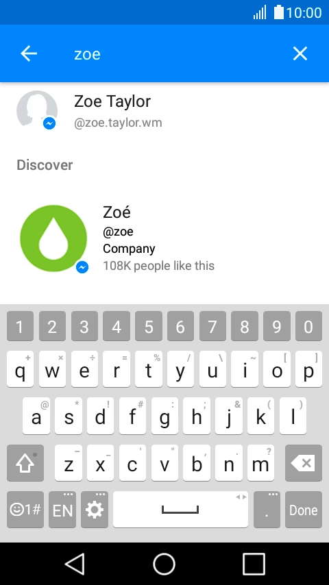 Key in the first letters of the recipient's name and press the required contact.